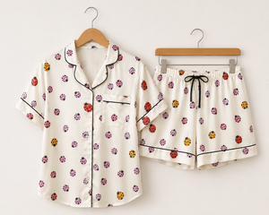 Ladybug Dreams Satin Shorts Set