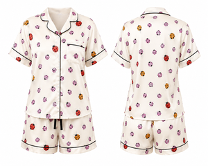 Ladybug Dreams Satin Shorts Set