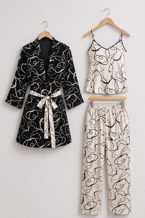 Noir Sketch Three-Piece Lounge Set