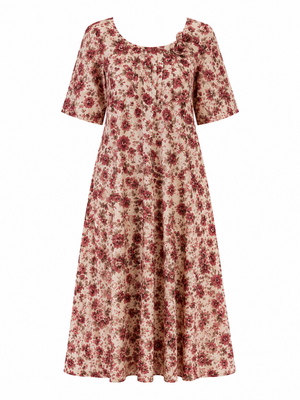 Rosewood Garden Double-layered Lounge Gown