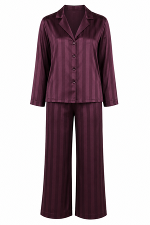 Bordeaux Reserve Satin Night Suit