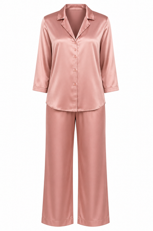 Blush Haven Satin Night Suit
