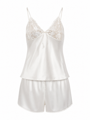 Pearl Romance Satin Cami Set