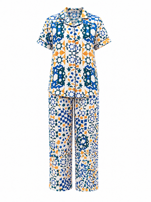 Rivera Mosaic Satin Pajama’s