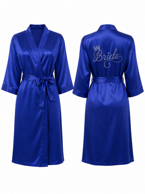 Satin Bride Robe with Swaroski