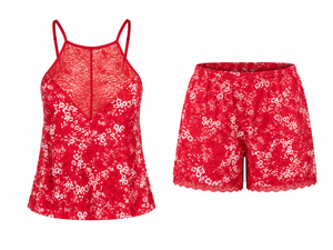 Scarlet Blossom Dream Cami Set