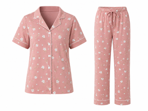 Blush Meadow Cotton Pajama Set