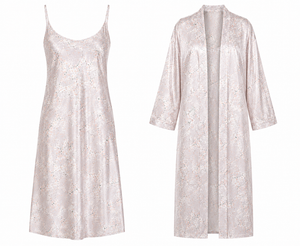 Plus Size Whispering Dawn Robe & Nightie Set