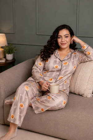 Plus Size Golden Hour Comfort Night Suit