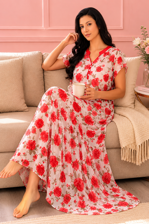 Blooming Grace Layered Night Gown