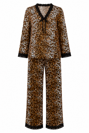 Wild at Heart Satin Pajama Set