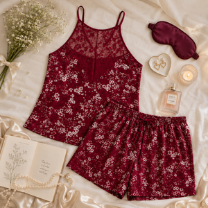 Midnight Maroon Lounge Set