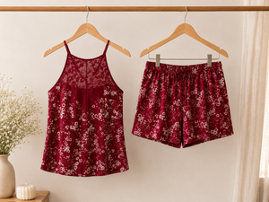 Midnight Maroon Lounge Set