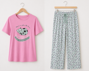 Dreamy Paws Cotton Lounge Set