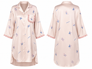 Butterfly Whispers Satin Sleep Shirt