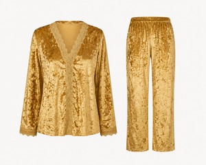Golden Reverie Ice Velvet Lounge Set