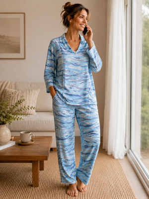 Ocean Drift Rayon Lounge Set