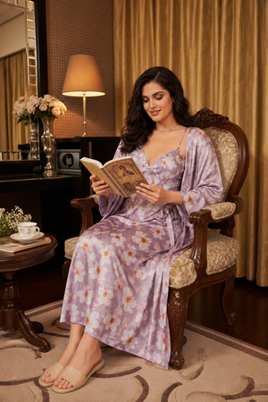 Moonvine Satin Nightgown Set