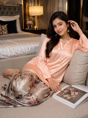 Noor Mahal Satin Lungi Set