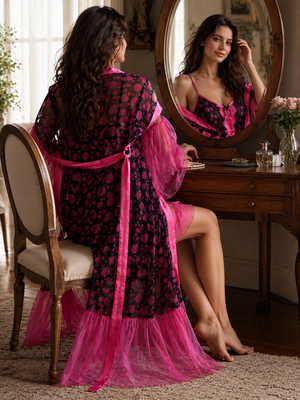Rosabelle Noir Limited Edition Nightgown Set