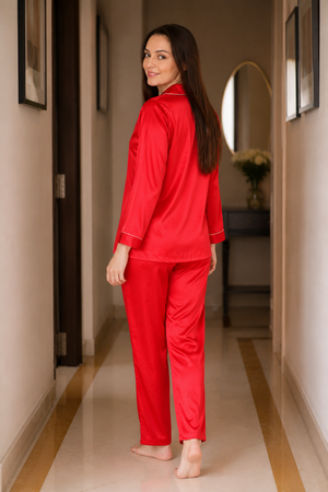 Red Affair Luxury Satin Sleep Set