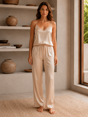 Aurelia Glow 3-Piece Satin Lounge Set