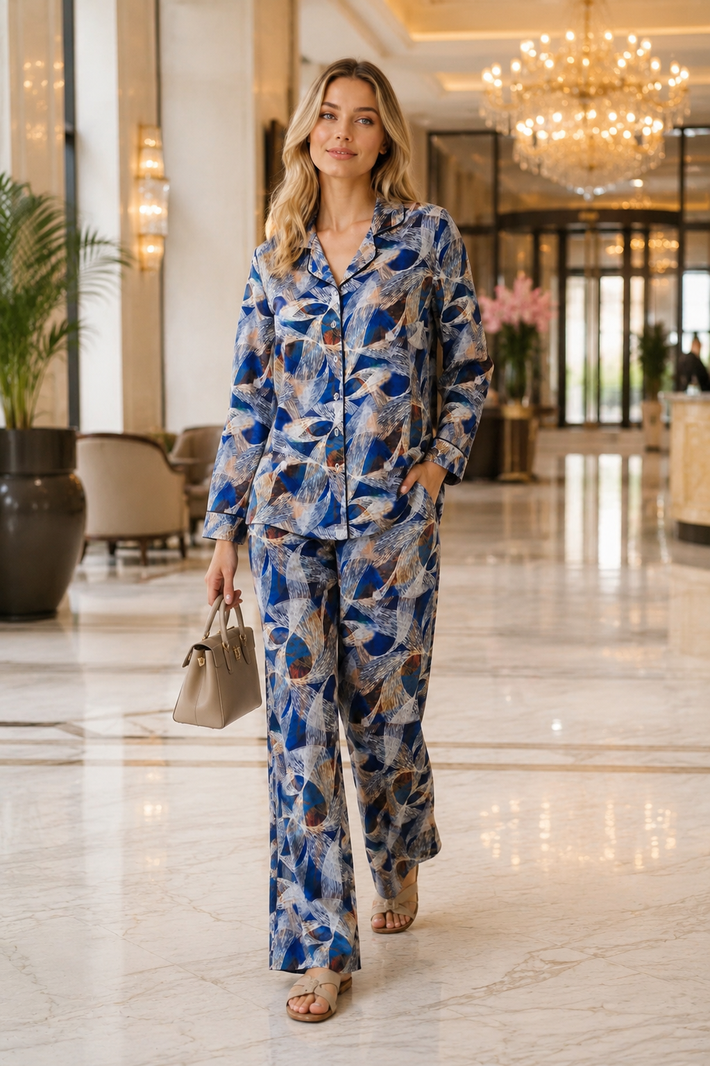 Twilight Bay Imported Satin Co-ord Set
