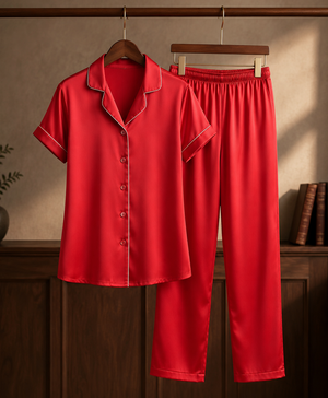 The Crimson Affair Classic Night Suit