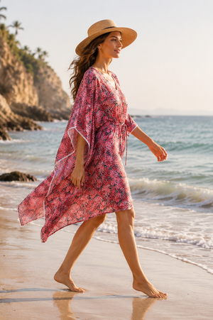 Coral Tide Kaftan
