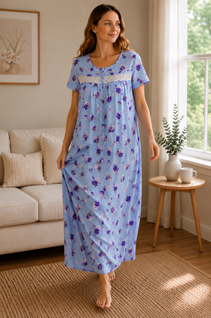Dream in Lavender Cotton Nighty