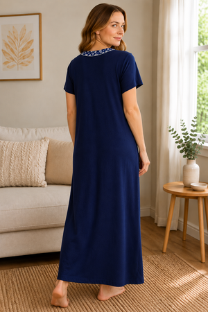 Blue Haven Cotton Lounging Nightie