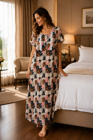 Sunset Getaway Cotton Lounge Nightie