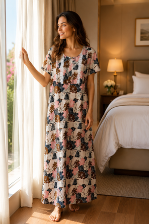 Sunset Getaway Cotton Lounge Nightie