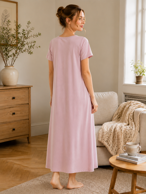 Rosé Whisper Lounge Nightie