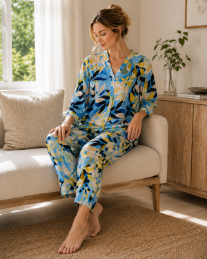Blue Symphony Pajama Set