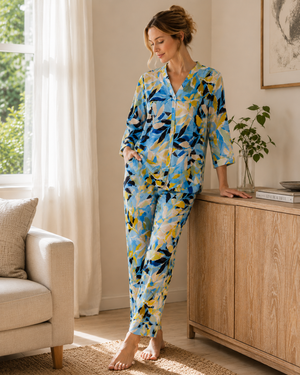 Blue Symphony Pajama Set