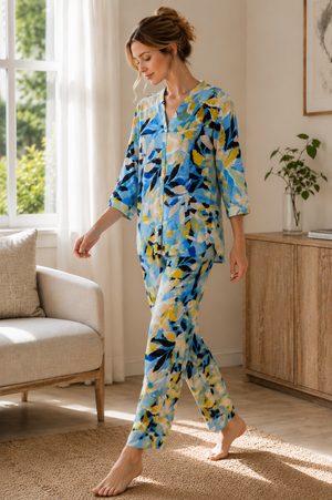 Blue Symphony Pajama Set