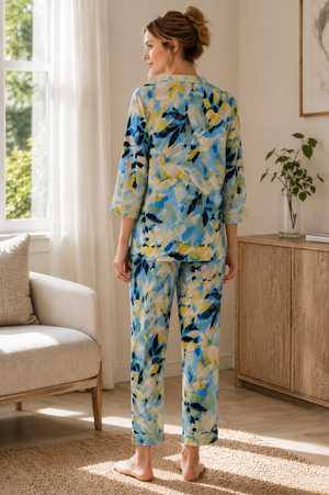 Blue Symphony Pajama Set