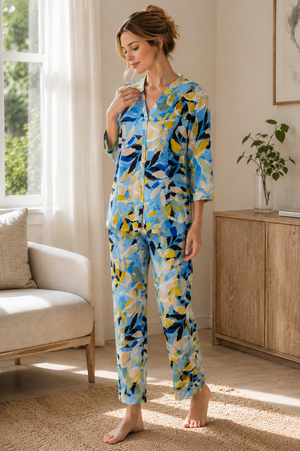 Blue Symphony Pajama Set