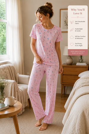 Jardin Rose Cotton Pajama Set

Where Comfort Blooms Beautifully