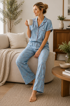 Summer Breeze Button Down Pajama Set