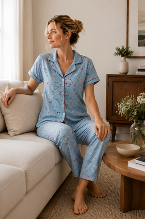 Summer Breeze Button Down Pajama Set