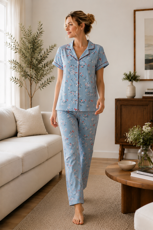 Summer Breeze Button Down Pajama Set