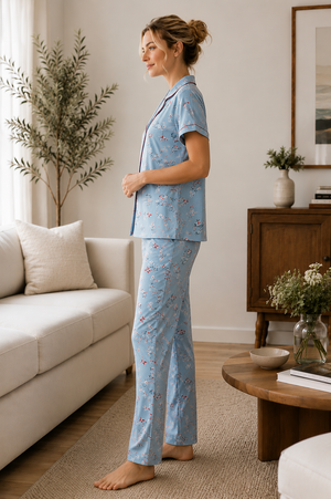 Summer Breeze Button Down Pajama Set