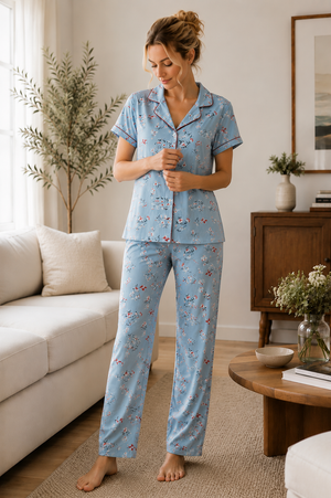 Summer Breeze Button Down Pajama Set