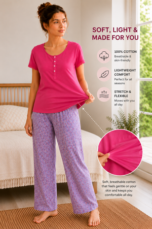 Retreat Collection | Wildflower Cotton Pajama Set