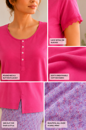 Retreat Collection | Wildflower Cotton Pajama Set
