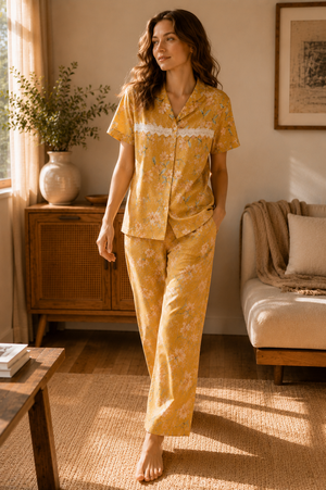 Golden Bloom Lounge Set