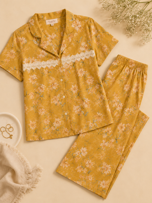 Golden Bloom Lounge Set
