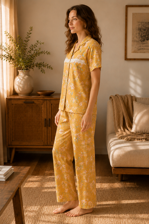 Golden Bloom Lounge Set